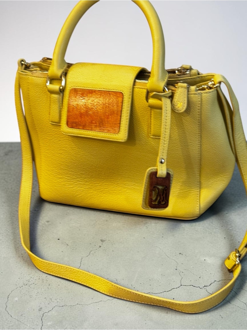 Martin & MacArthur Signature Hawaiian Leather Satchel Handbag